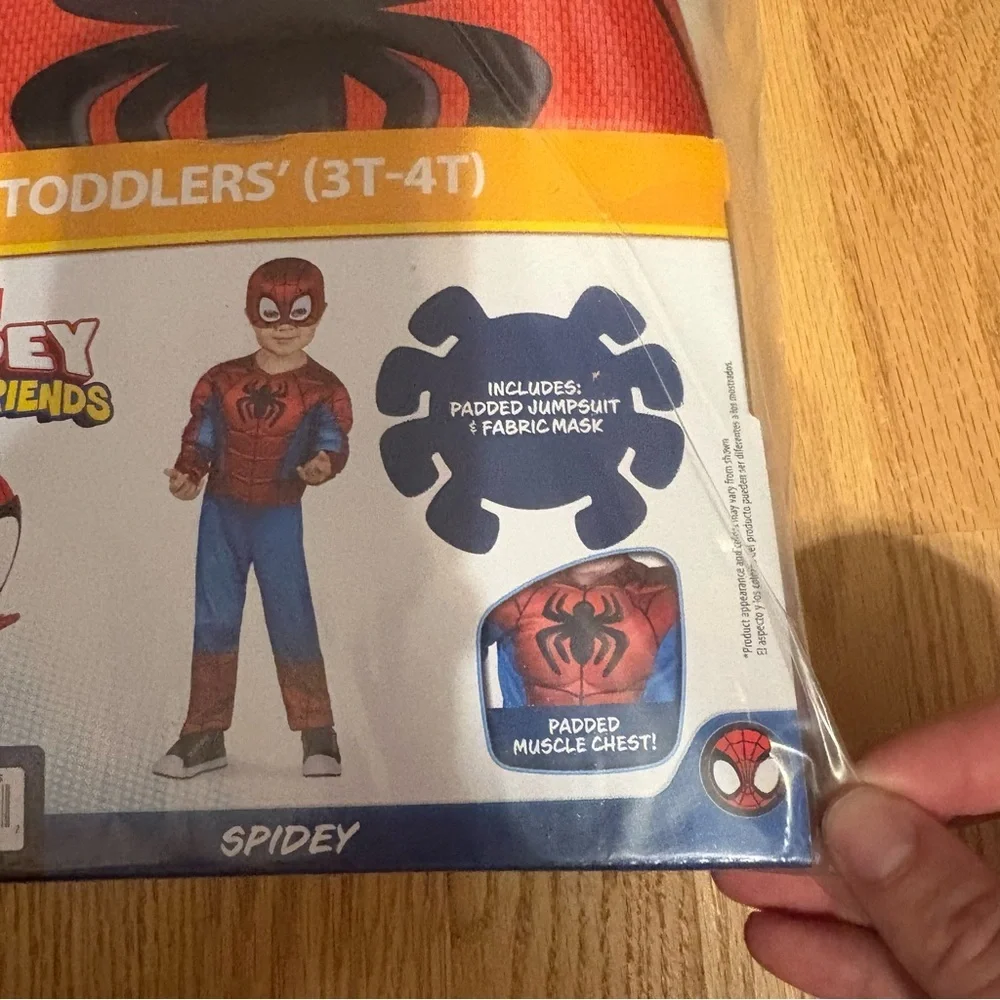 Marvel Spidey Amazing Friends Toddler Costume 3T 4T NEW Red Halloween Superhero - Picture 3 of 4